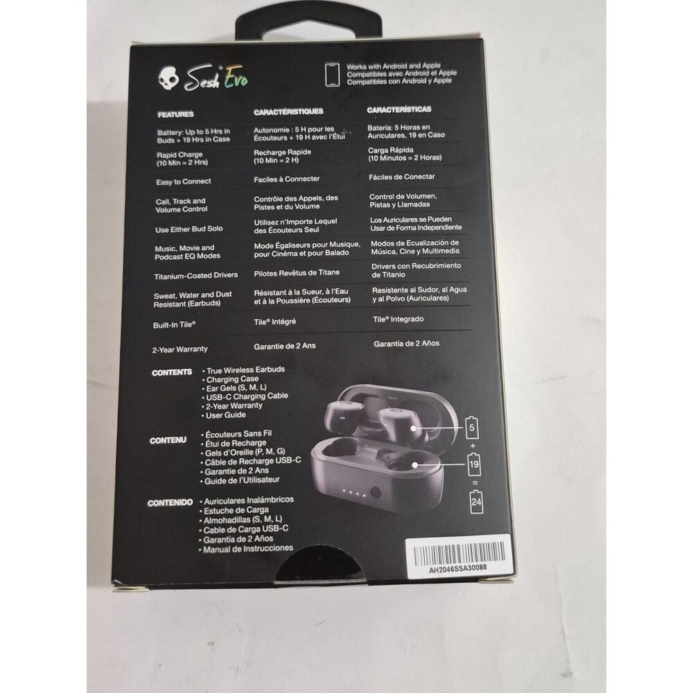 Skullcandy Mod True Wireless earbuds come in a black Home Deopt Case - Picture 6 of 6